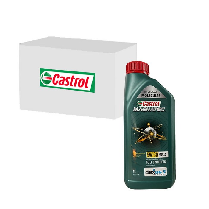 캐스트롤 마그네틱 5W30 C3 디젤,가솔린엔진오일 SNC3, 1L x 12개, 1개, 1L