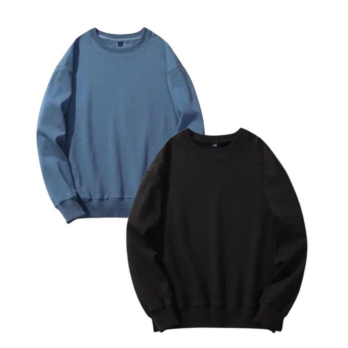 11 남녀공용 오버핏 무지 맨투맨 D2