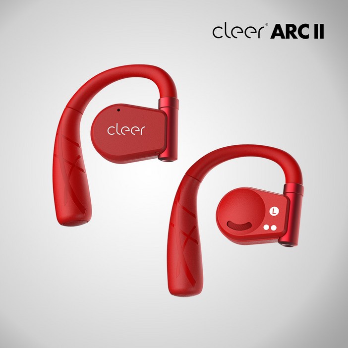 클리어 아크2 오픈형 블루투스이어폰 ARC2, 스포츠 에디션 레드, CleerARC2