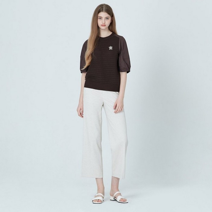 기비 GIVY 린넨 스트레이트 밴딩 팬츠 GY25M1FRAS390DK1141685