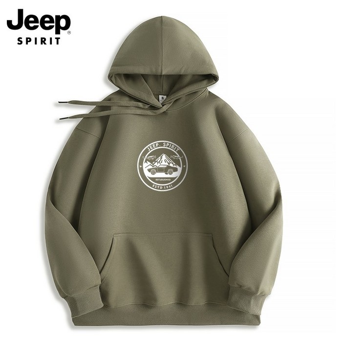 JEEP spirit (국내발송)후드티셔츠  NEW 남자 여자 남성 여성 티셔츠 가을 겨울 봄 JPHJ26AHM01-7