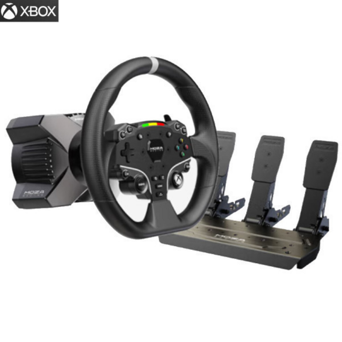 트루펙트 MOZA R3 레이싱 휠 올인원 풀 패키지 Xbox 엑박 모자 레이싱 시뮬레이터 게임적용 티어링 휠 페달 친환경PU