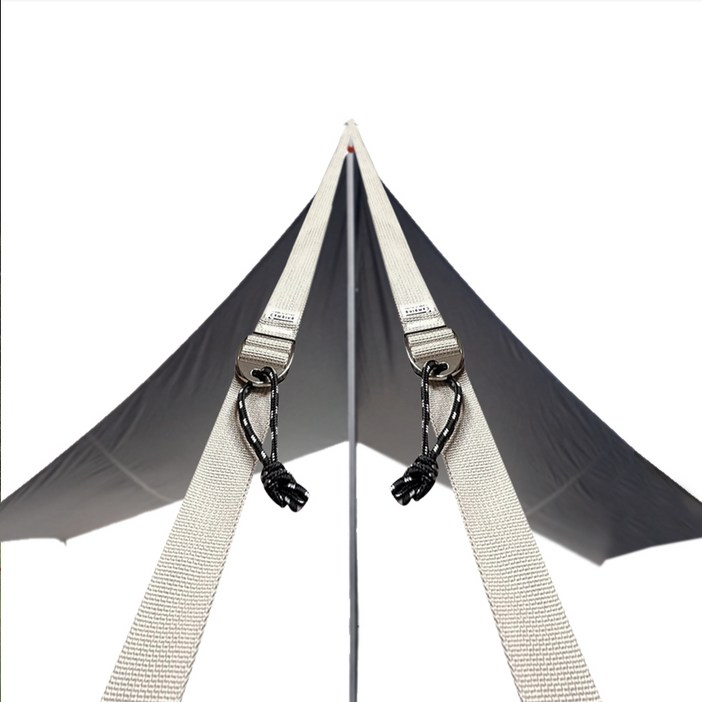 이뚜 비 바람에 안전한 국산 타프웨빙 스트랩 스트링 풀 세트, 아이보리6개1세트