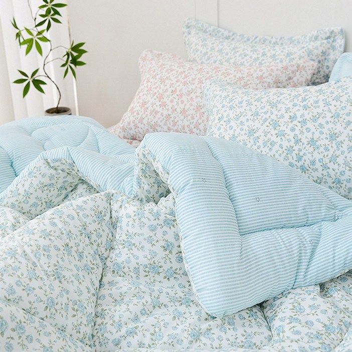 수젠하우스 플라워가든 소프트 마이크로 차렵 이불 국내 제작 생산