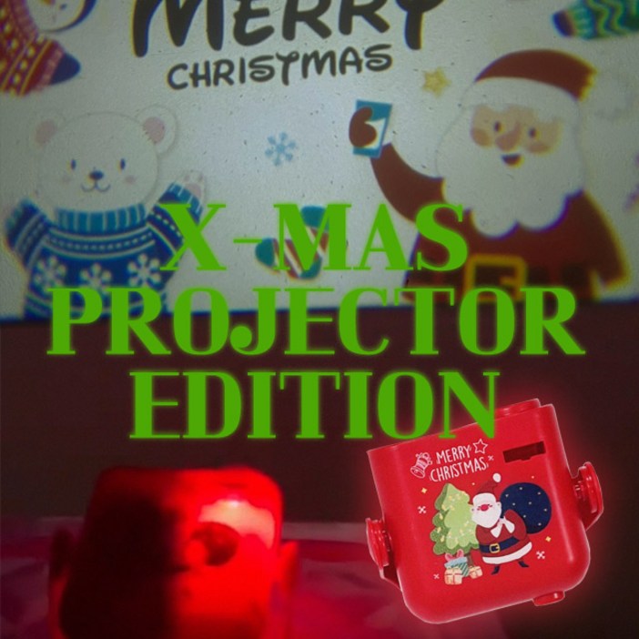 본체칩 크리스마스 에디션 미니빔 홈파티 프로젝터
