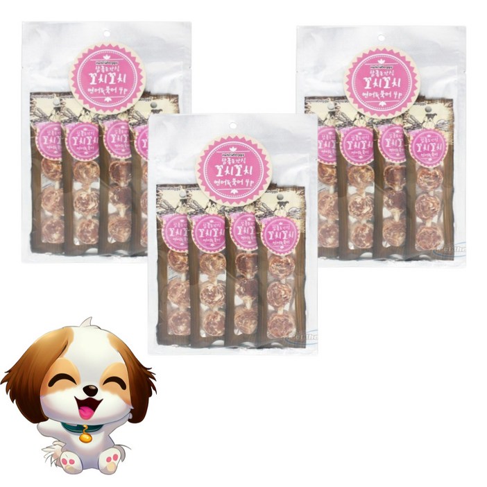 헬로도기 참좋은간식 꼬치꼬치 치석제거껌 강아지 껌간식 4개입 연어 북어, 3개, 1개, 100g 헬로도기 참좋은간식 꼬치꼬치 치석제거껌 강아지 껌간식 4개입 연어 북어, 3개, 1개, 100g