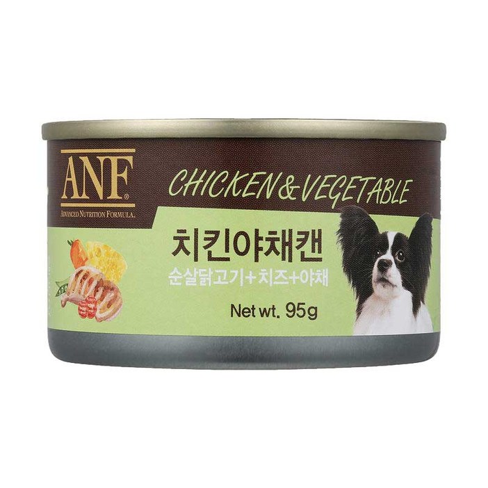 24개1박스anf 캔독 95g 치킨야채 강아지캔