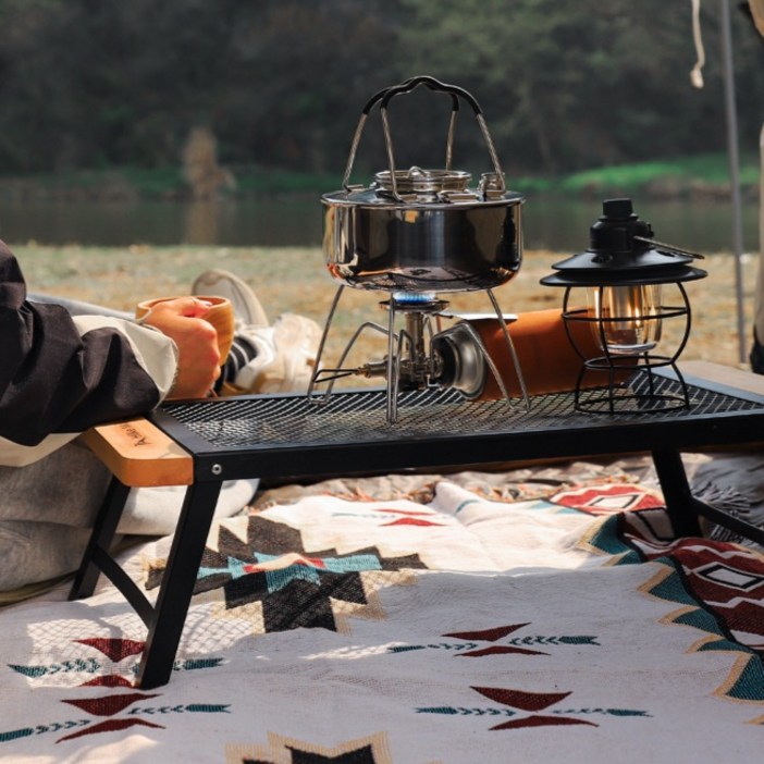 캠핑 화목난로 테이블 경량 피크닉 접이식 메쉬