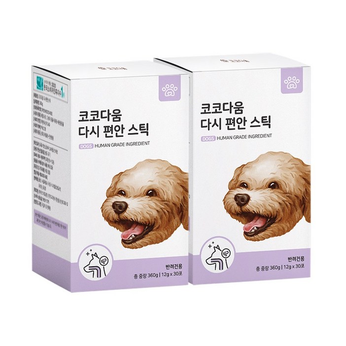 코코다움 다시 편안 스틱 강아지 기관지 호흡기 기침 협착증 켁켁거림 영양제