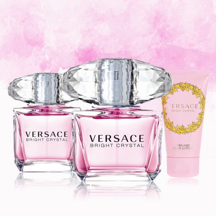 베르사체 브라이트 크리스탈 30ml  90ml  바디로션 세트