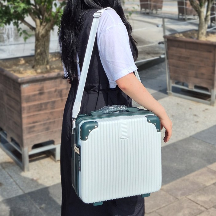 더블유컴퍼니 미니캐리어 16인치 스트랩포함 용량UP 레디백