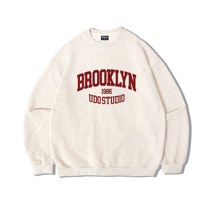 어센틱 릴렉스드 브루클린 맨투맨 스웨트 오트밀