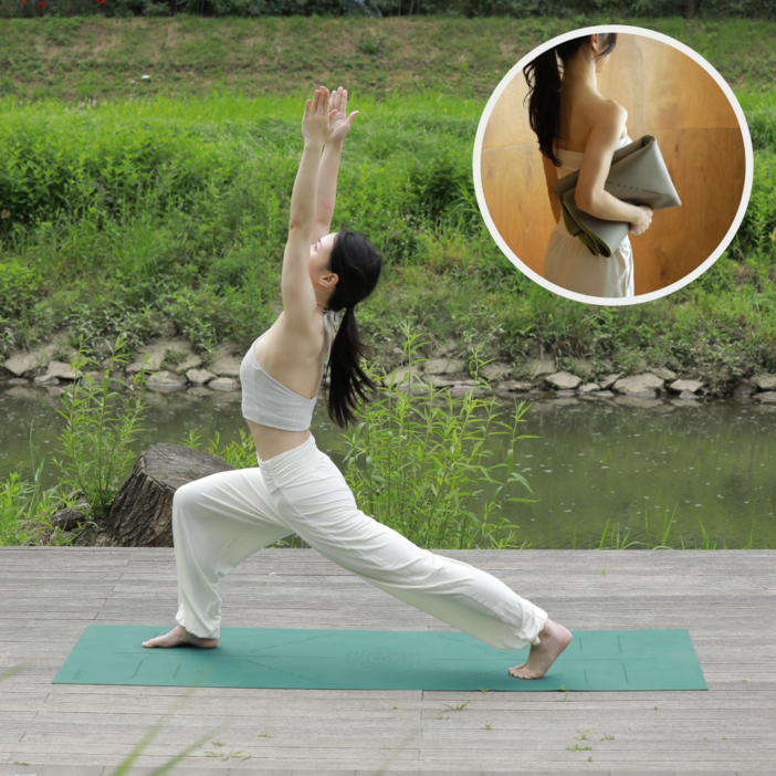 얇은 요가매트 1mm 휴대용 여행용 요가 매트