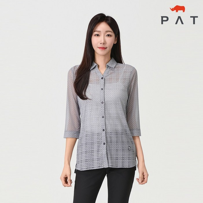 PAT 여성 7부 기하학 전타 티셔츠1H45531