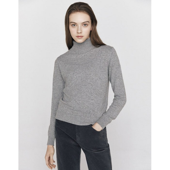 지오다노니트 목폴라 긴팔 무지 스트라이프 터틀넥 스웨터 355916