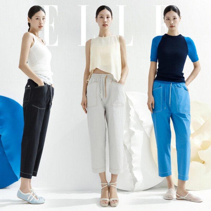 ELLE엘르 25SS 스티치 배색 나일론 팬츠 3종 ELLE엘르 25SS 스티치 배색 나일론 팬츠 3종