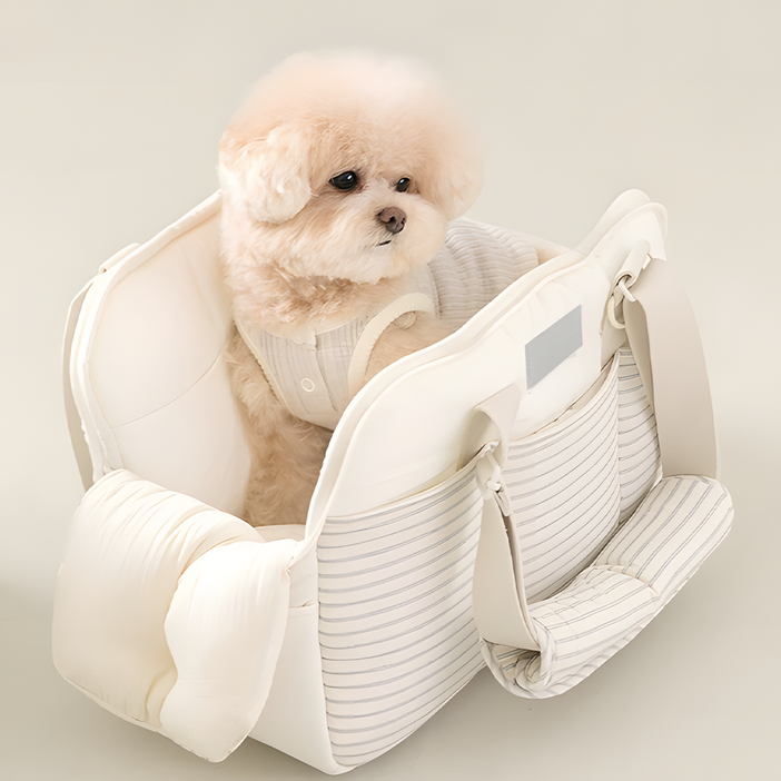 조하펫 강아지 슬링백 소형견 이동가방, 1개, 화이트