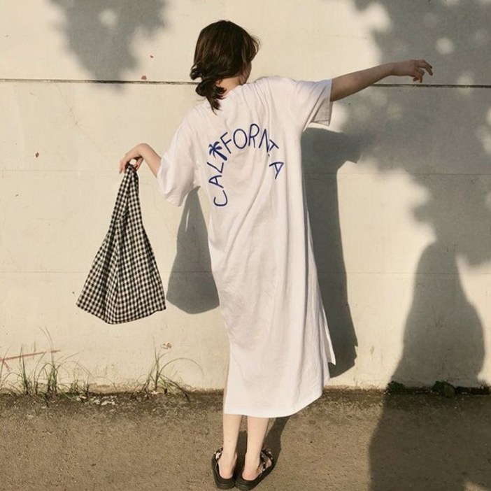 코키코키  비치 야자수 오버핏 박스핏 롱원피스 임부복 마실룩