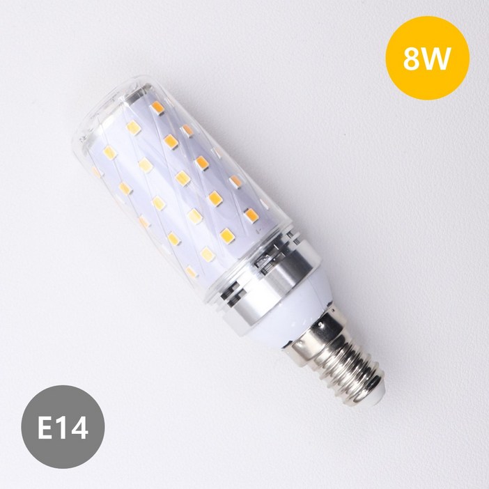 LONG e14 미니 콘램프 8W, 17개, 전구색