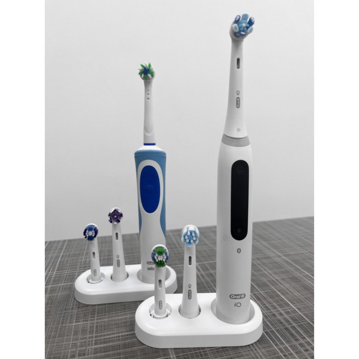 [호환] 큐클래스 호환용품 전동칫솔거치대 받침대 전동칫솔스탠드, 2개, 화이트, 칫솔 보관 홀더