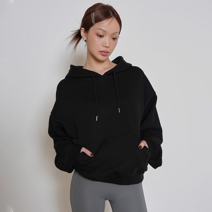 콘치웨어 베이직 오버핏 후드 3colors 필라테스 요가