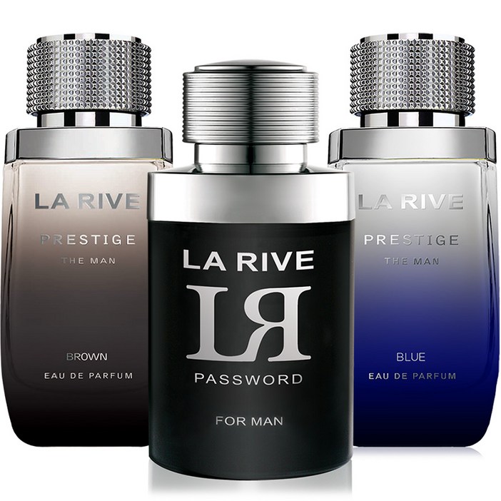 라리브 프레스티지 맨 오드퍼퓸(EDP) 3종 (그레이+블루+브라운), 75ml