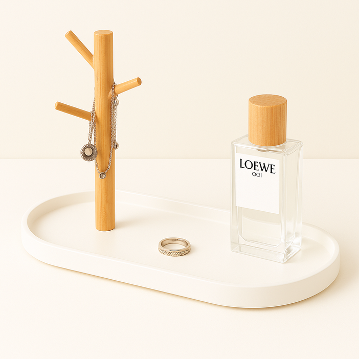 살림하루 분실방지 차키 열쇠 트레이, 화이트