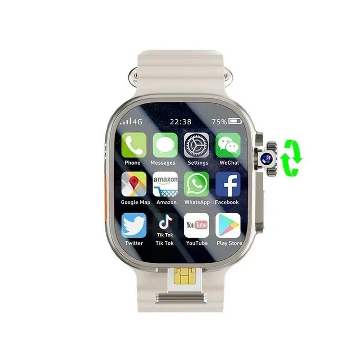 S10 울트라 맥스 스마트 워치 아몰레드 회전 카메라 영상 통화 GPS 와이파이 앱 다운로드 S10 울트라 스마