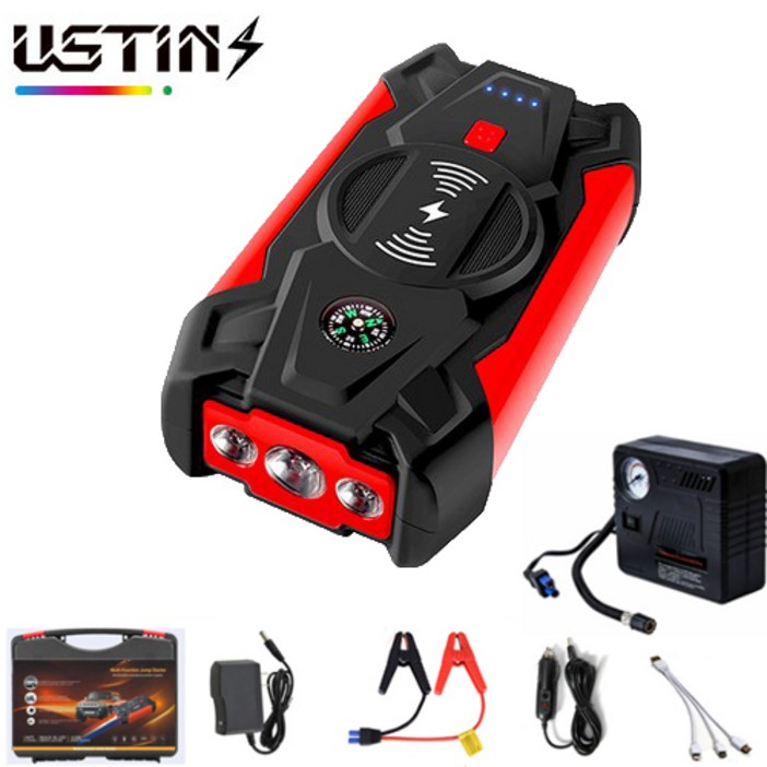 우스틴스 12V 39800mAH 차량용 보조배터리 점프스타터, 1개, 39800mAh
