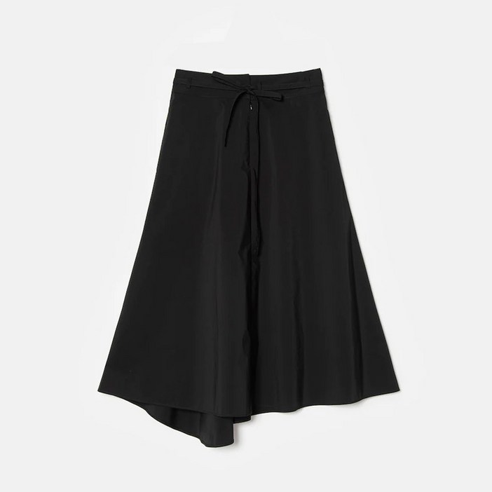 BEANPOLE 빈폴 레이디스 블랙 코튼 블렌드 롱 스커트 BF0727U015