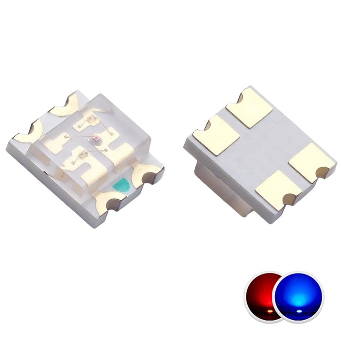 1209 바이컬러 칩 LED SMD 2색 발광 표시용 고휘도 SMT 전자부품