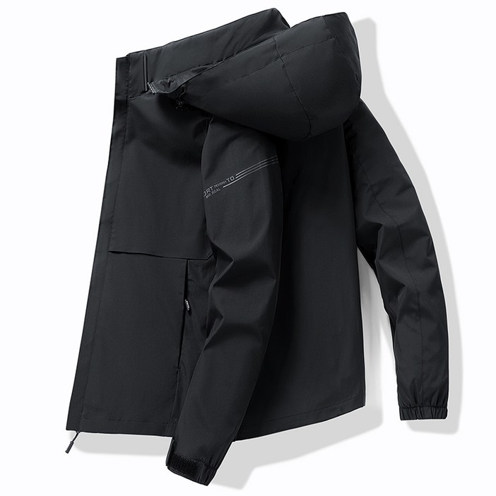 에버유어스 아웃도어 봄 가을 남성 후드 탈부착 방풍방수 바람막이 자켓 등산복 재킷 일상복 상의 2color 리버클래시