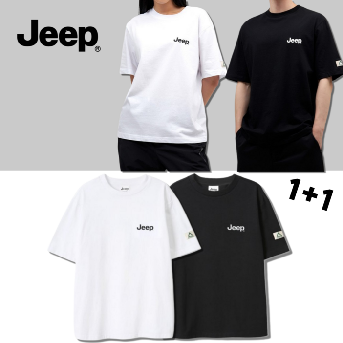 국내정품AS가능 지프 JEEP 반팔 티셔츠 스몰 로고 와펜 30수 남녀공용 커플 세미 오버핏 반팔티 국내정품AS가능 지프 JEEP 반팔 티셔츠 스몰 로고 와펜 30수 남녀공용 커플 세미 오버핏 반팔티