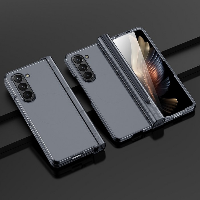 갤럭시Z폴드5케이스 S펜 투명 힌지보호 휴대폰케이스 OCS-FD5A