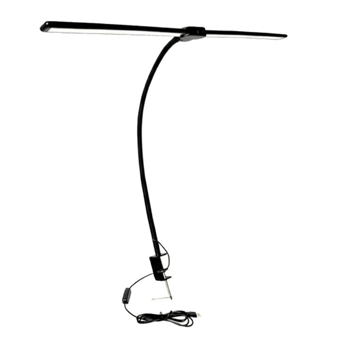 디프 듀얼 와이드 시력보호 LED 스탠드, 블랙