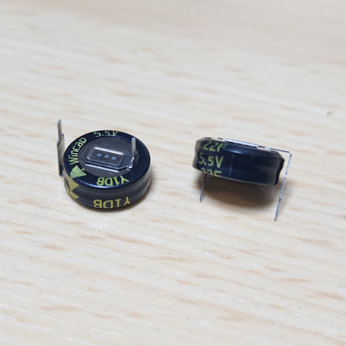 슈퍼콘덴서 슈퍼캐패시터 Hy-Cap 5.5v 0.22