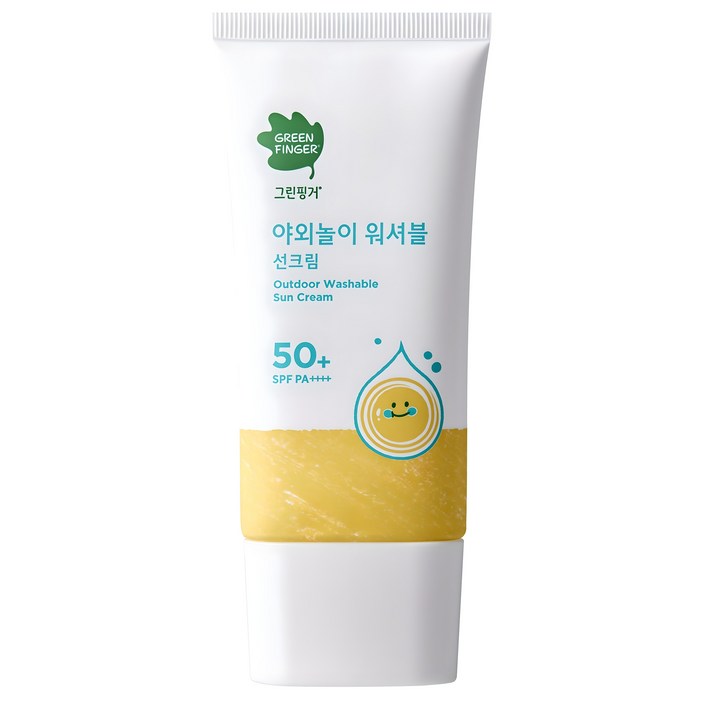 그린핑거 야외놀이 워셔블 선크림 SPF50 PA, 80ml, 1개