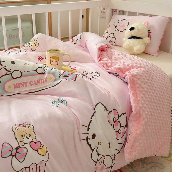 GOYES 산리오 캐릭터 봄 가을 침구세트 이불 커버 150200cm
