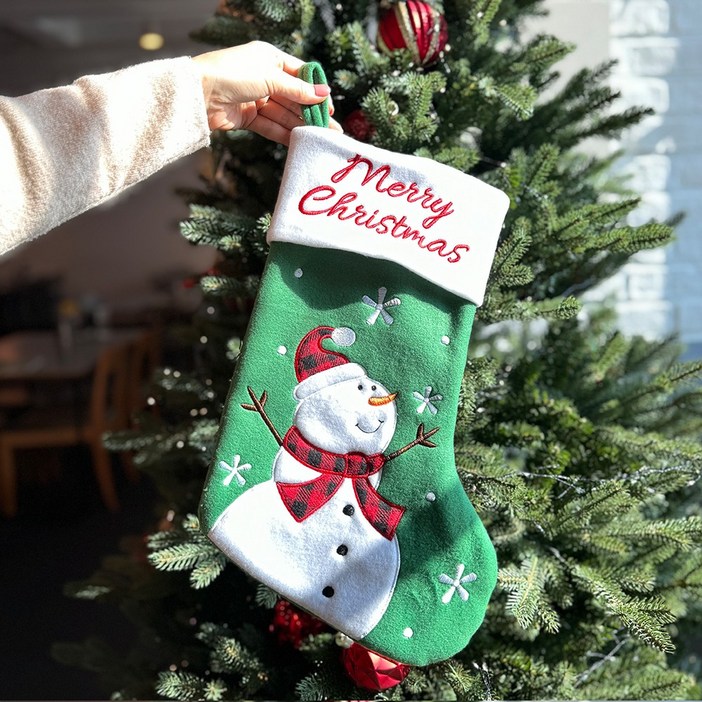 고급 산타양말 크리스마스 선물주머니