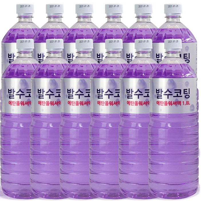 퍼펙트 발수코팅 에탄올 워셔액, 1.8L, 12개