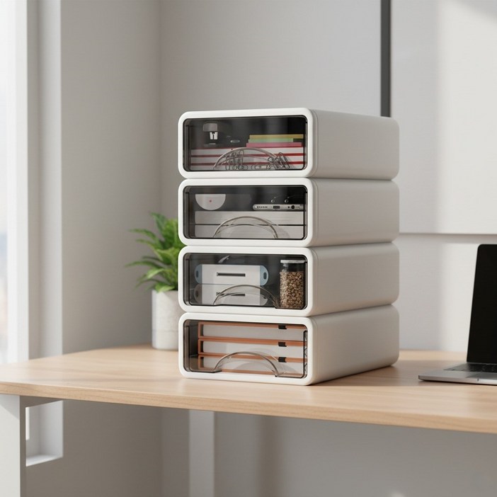 책상 정리함 문구 화장품 서랍식 다용도 수납함