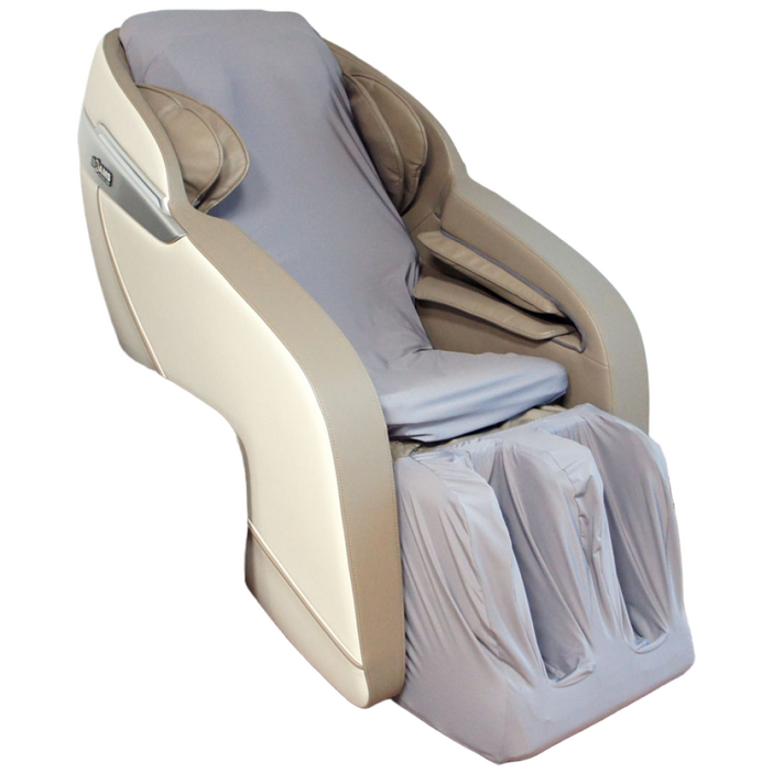 [더퍼] 국산 안마의자 가죽 천갈이 등판 덮개 등패드커버 좌판 일체형 보풀없는 고급 커버링, 그레이