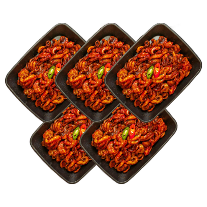 핫한쭈꾸미 순한맛 매운맛 특별양념 쭈꾸미볶음 밀키트 냉동, 1개, 300g×5팩