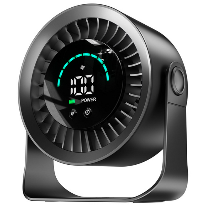 쿠멍 2in1 BLDC 저소음 서큘레이터 360도 회전 100단 강풍 충전식 무선 벽걸이 탁상용 선풍기