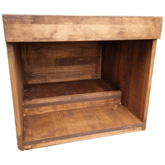 이너피스 원목 길고양이 급식소 / 장마철 방수 실외 밥그릇 하우스