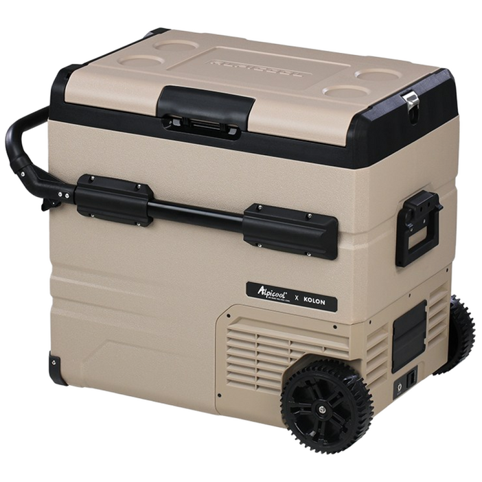 [코오롱 공식판매] 알피쿨 X시리즈 정품 캠핑 차량용 냉장고 블루투스 이동식 낚시 화물, X55, 샌드베이지