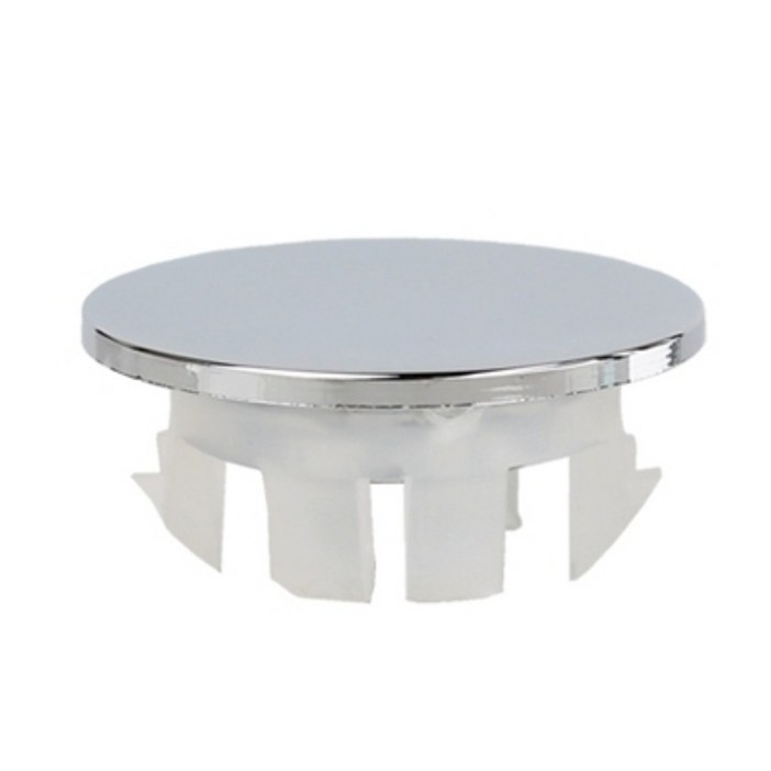 더블슬릿 황동 SUS304 스텐레스 세면대 세면캡 구멍 완전 막힘형 오버플로우 마개 11, 크롬실버