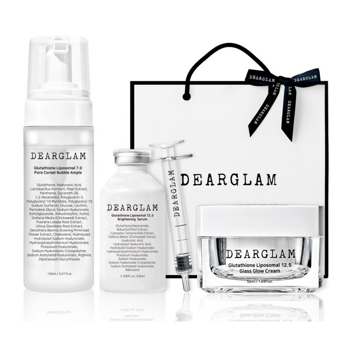 디어글램 크리스탈 물광 미백 3종 세트, 1세트