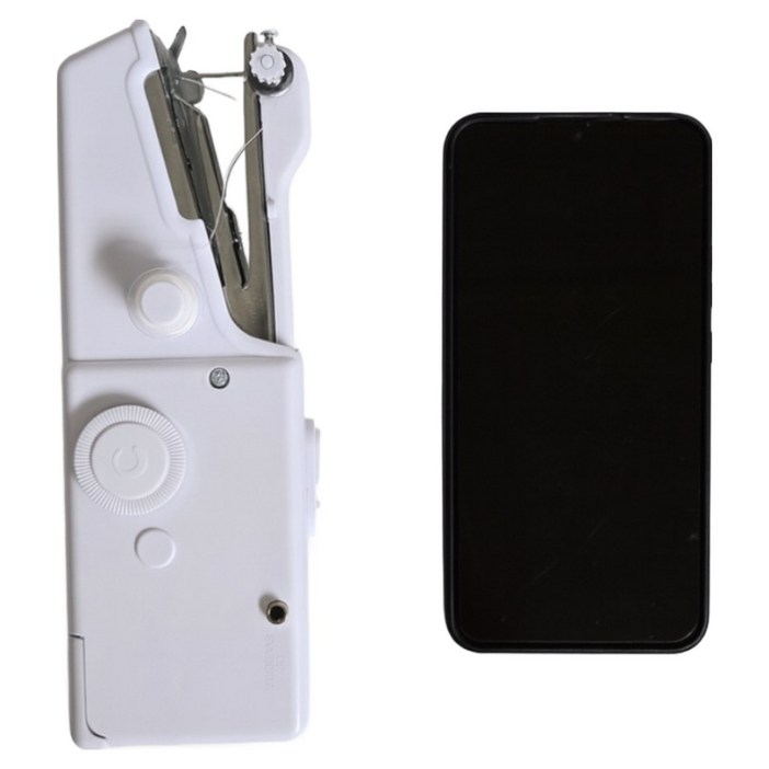 슈렌다 휴대용 핸드 미싱기 자동 미니재봉틀, 아이보리