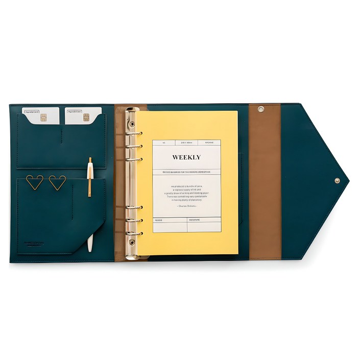 퍼니메이드 클러치 6공 다이어리 커버 A5 + 위클리 속지 세트